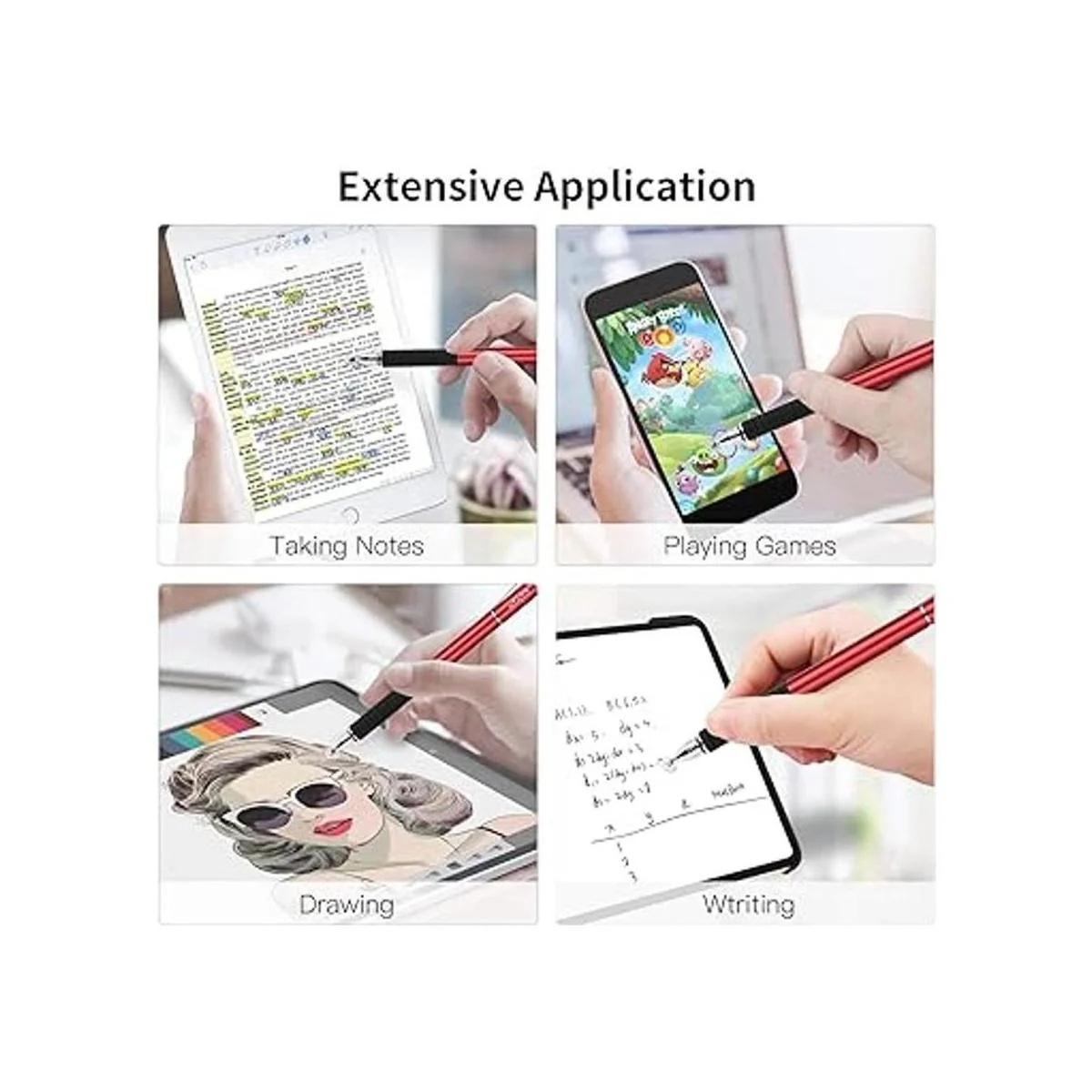 Mixoo Lápices para pantallas táctiles Punta de disco y_6