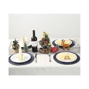 WANYD Manteles individuales redondos para mesa de comedor_2