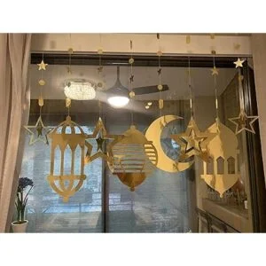 16 faroles islámicos de luna creciente guirnalda de_7