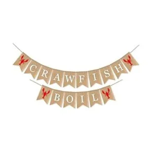 SWYOUN Arpillera Crawfish Boil Banner Verano Fiesta_1