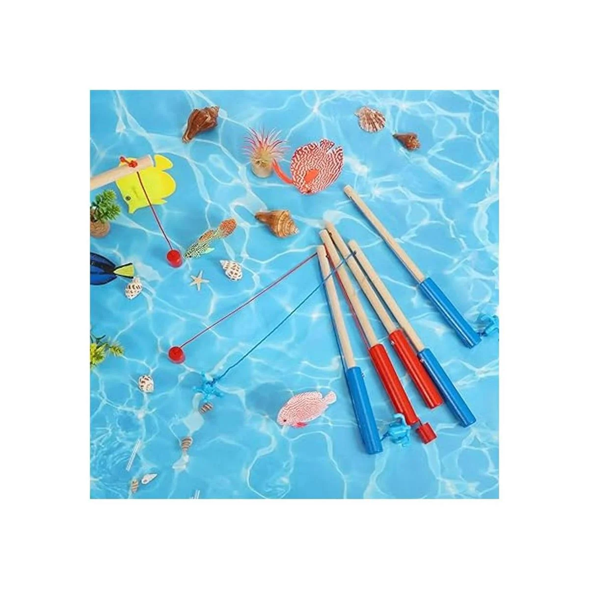 Sumind 6 piezas de bastones de pesca magnéticos para_6