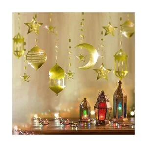 16 faroles islámicos de luna creciente guirnalda de_3
