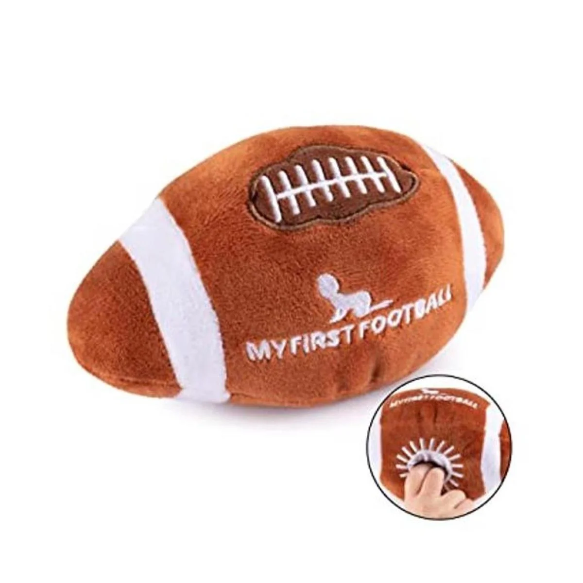 Sonajero de fútbol de felpa para bebé contenido de_1