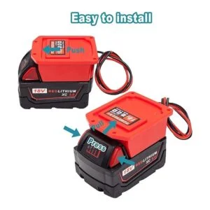 Adaptador para Power Wheel para batería Milwaukee M18 de_3