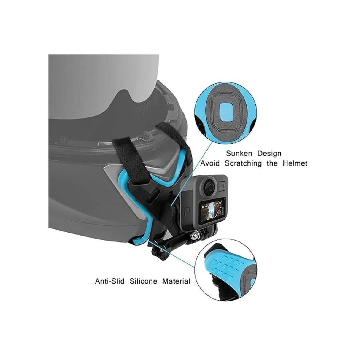 ChromLives Soporte para casco de motocicleta mejorado_2
