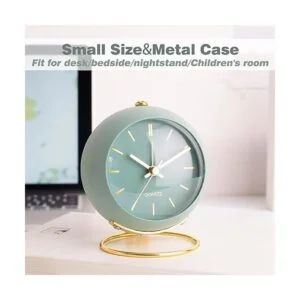 AYRELY Reloj despertador de escritorio a pilas con luz_3