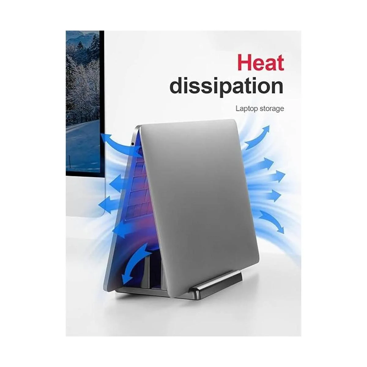 VAYDEER Soporte vertical de plástico de doble ranura_3