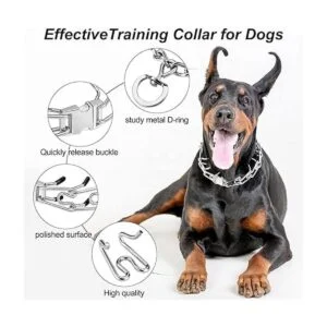 Collar de punta para perro collar de pinza para perro con_2