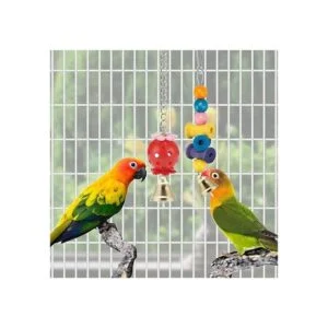 Juguetes de periquitos para pájaros columpio colgante de_4