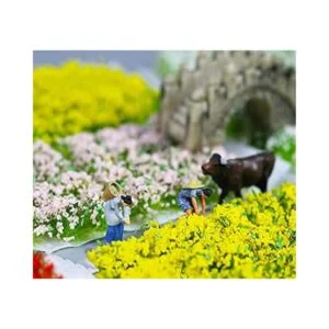 35 piezas de césped estático modelo de mechones de hierba_5