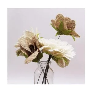 12 flores de arpillera grandes para manualidades 3.15_6