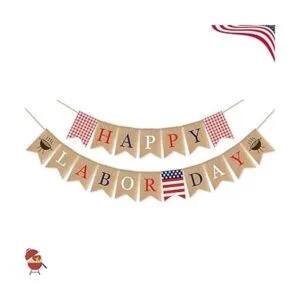 SWYOUN Bandera de arpillera feliz día de trabajo con_5