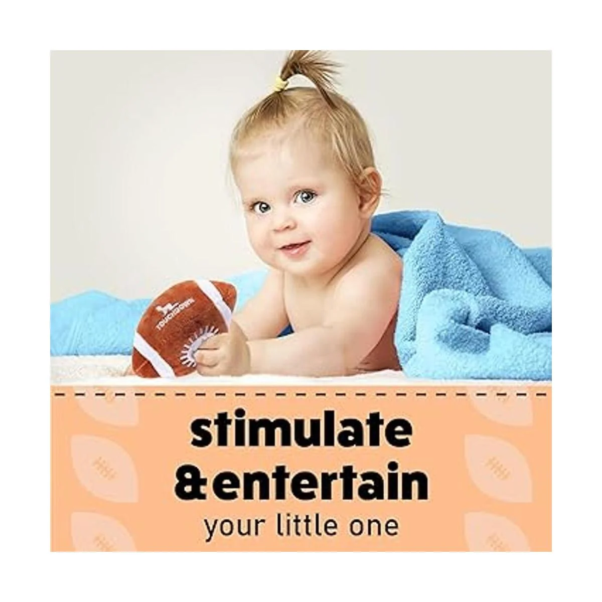 Sonajero de fútbol de felpa para bebé contenido de_5