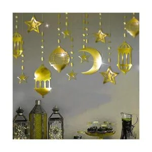 16 faroles islámicos de luna creciente guirnalda de_6
