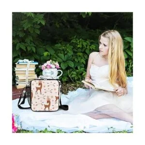 Fiambrera de ciervo animal para niños bolsa de almuerzo_6