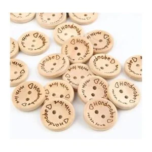 200 botones de madera de 1 pulgada botones de madera de_5