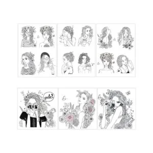 AZSG Pretty Girls Sellos transparentes para manualidades_1