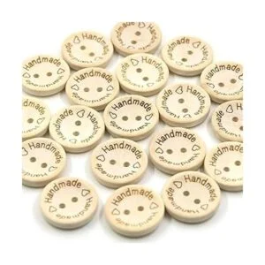 200 botones de madera de 1 pulgada botones de madera de_2