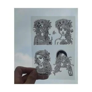 AZSG Pretty Girls Sellos transparentes para manualidades_6