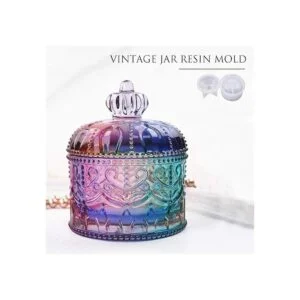Molde de resina en tarro vintage con tapa molde de caja_3