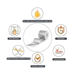 Cinta protectora térmica de 2 x 32.8 pies cinta adhesiva_3