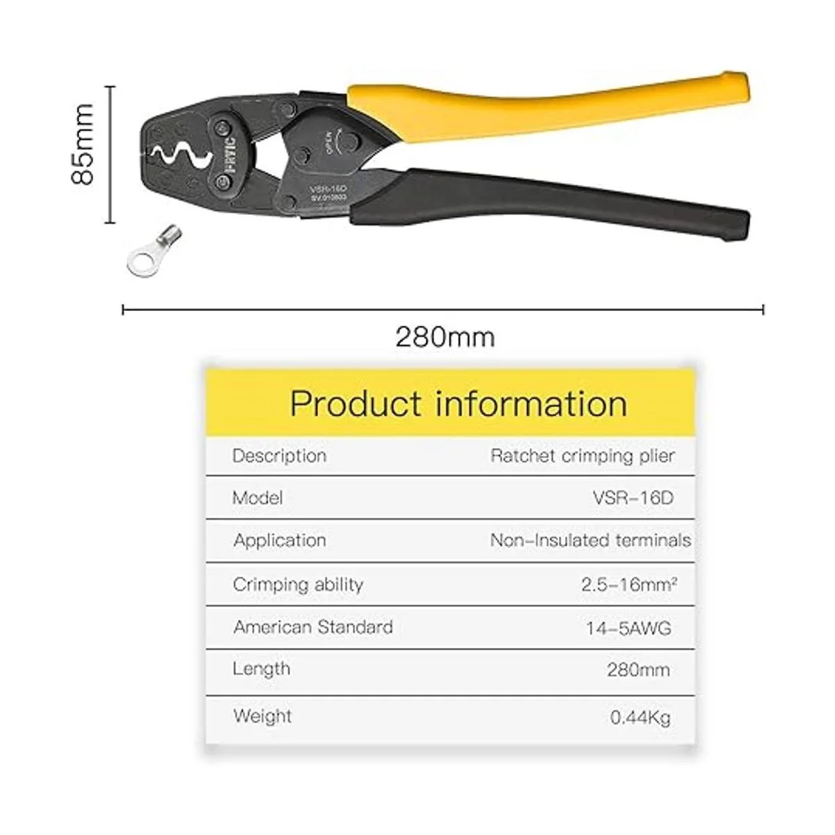 Fryic Herramienta de prensado para terminal de carraca_2