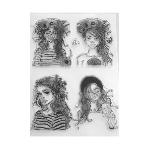 AZSG Pretty Girls Sellos transparentes para manualidades_7