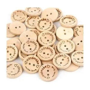 200 botones de madera de 1 pulgada botones de madera de_3