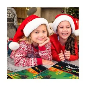 Dyvicl Bloc de papel negro de 9 x 12 pulgadas cuaderno de_7