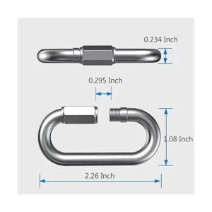 Conector de cadena de enlace rápido de acero inoxidable_6
