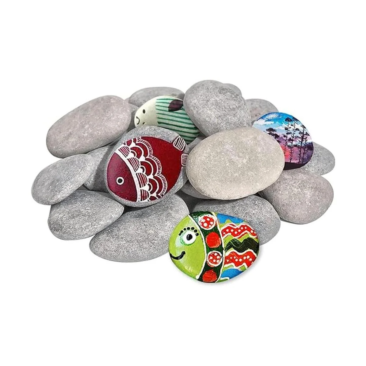 DALTACK 15 rocas grandes para pintar rocas de río para_1