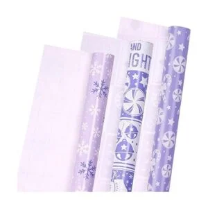 LeZakaa Mini rollo de papel de regalo de Navidad diseño_6