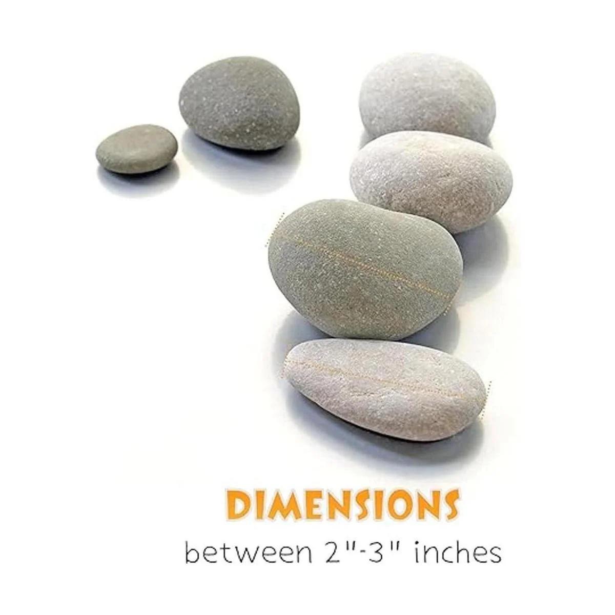 DALTACK 15 rocas grandes para pintar rocas de río para_3