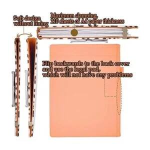 Portapapeles portapapeles con almacenamiento de cuero para_2