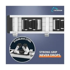 Reliahom Soporte para escoba colgador de mopa montaje en_3