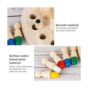 Swiftrans Juego de ajedrez de madera con memoria de_5