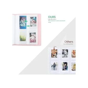 Mini álbum de fotos de 256 bolsillos compatible con_3