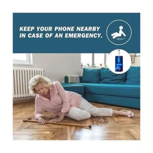 Cordón universal negro para teléfono celular con correa_3