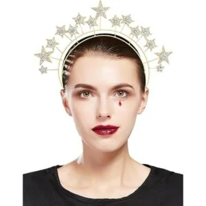 Coucoland Corona de halo vintage con diadema de cristal_1