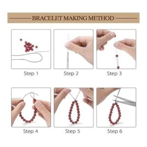 100 cuentas de piedra natural de 0.315 in ágata de rayas_6