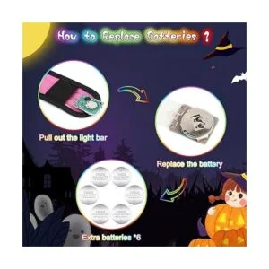 Amarlozn Pulsera intermitente iluminada para niños que_3