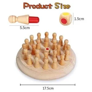 Swiftrans Juego de ajedrez de madera con memoria de_2