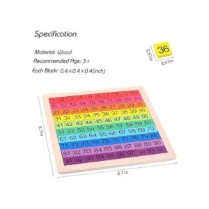 GEMEM Montessori de madera para contar con cientos de_6