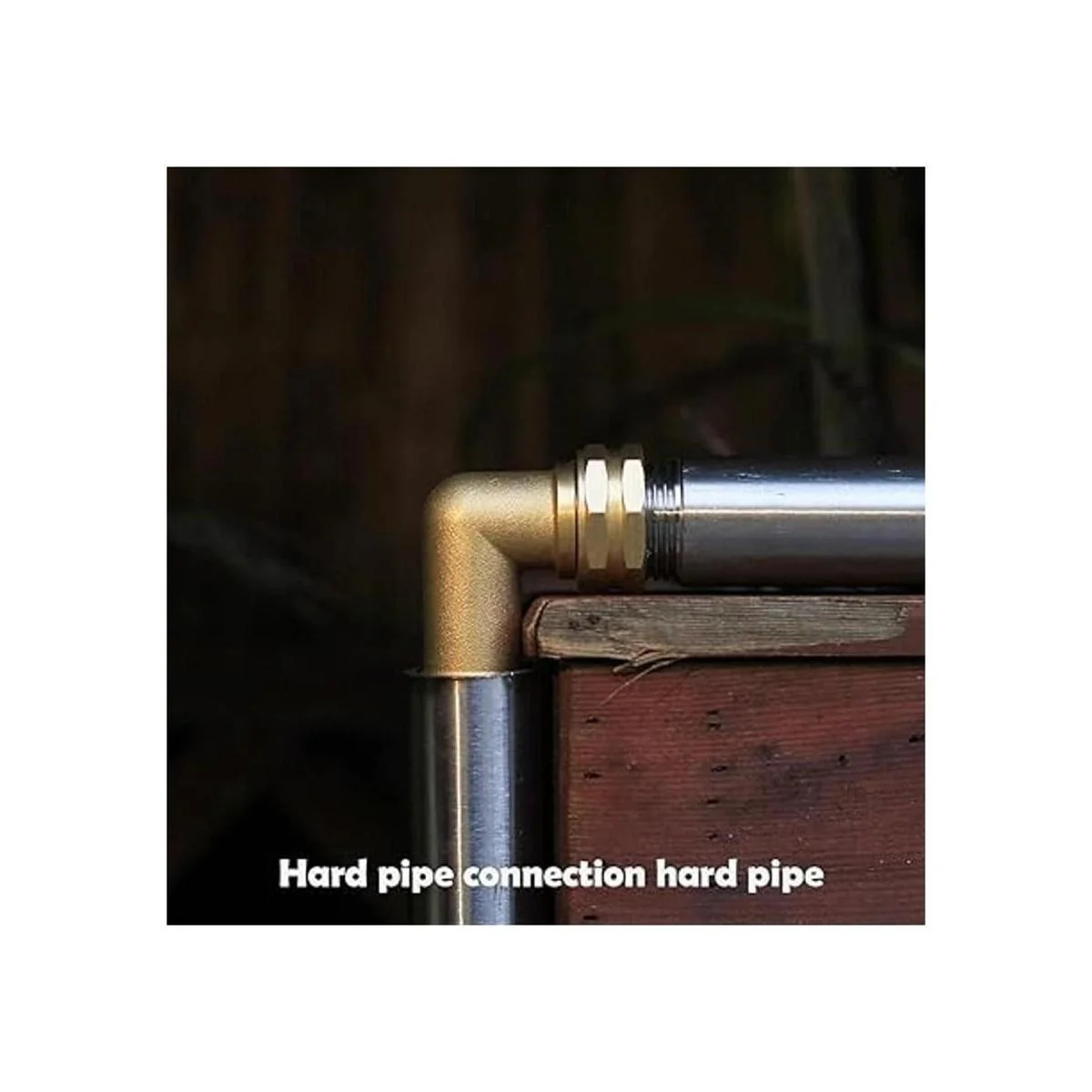 YELUN Conector de codo de manguera de jardín de latón_3