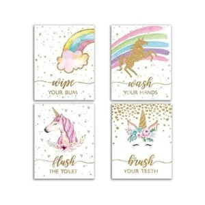 Decoración de baño de unicornio divertido unicornio_1