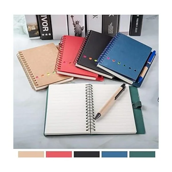WILFANS Paquete de 3 almohadillas en espiral para cuaderno_4