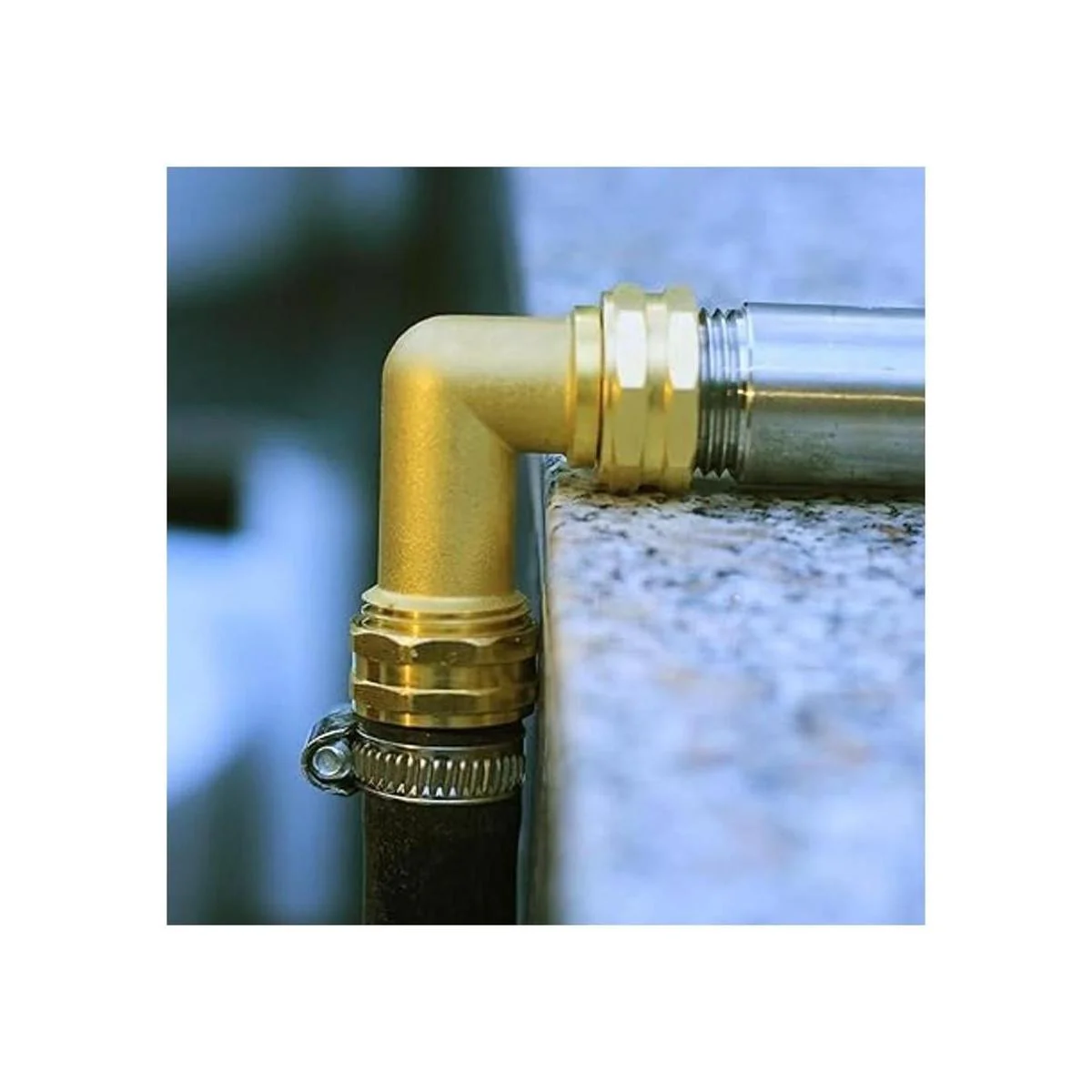 YELUN Conector de codo de manguera de jardín de latón_6