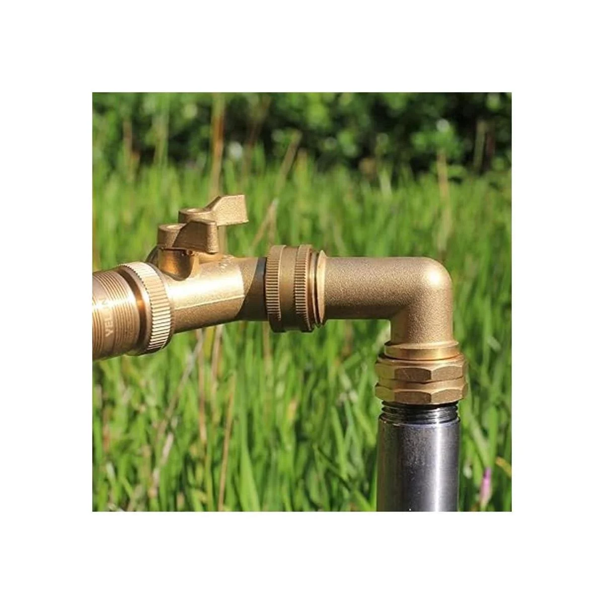 YELUN Conector de codo de manguera de jardín de latón_4