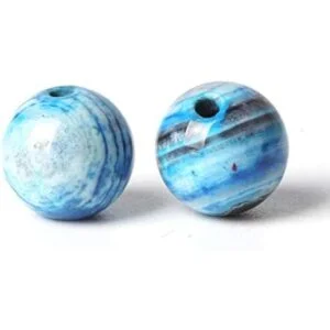 100 cuentas de piedra natural de 0.315 in ágata de rayas_2