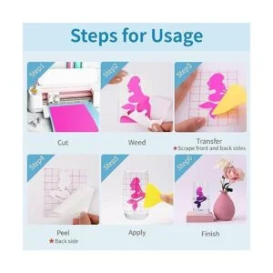 HTVRONT Vinilo adhesivo permanente que cambia de color_5